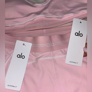 ALO Yoga Light-Support Sports Bra in Blush Pink